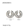 1 Pair Simple Style C Shape Plating Stainless Steel 18k Gold Plated Ear Clips