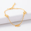 Simple Style Geometric Copper 18k Gold Plated Bracelets Necklace In Bulk