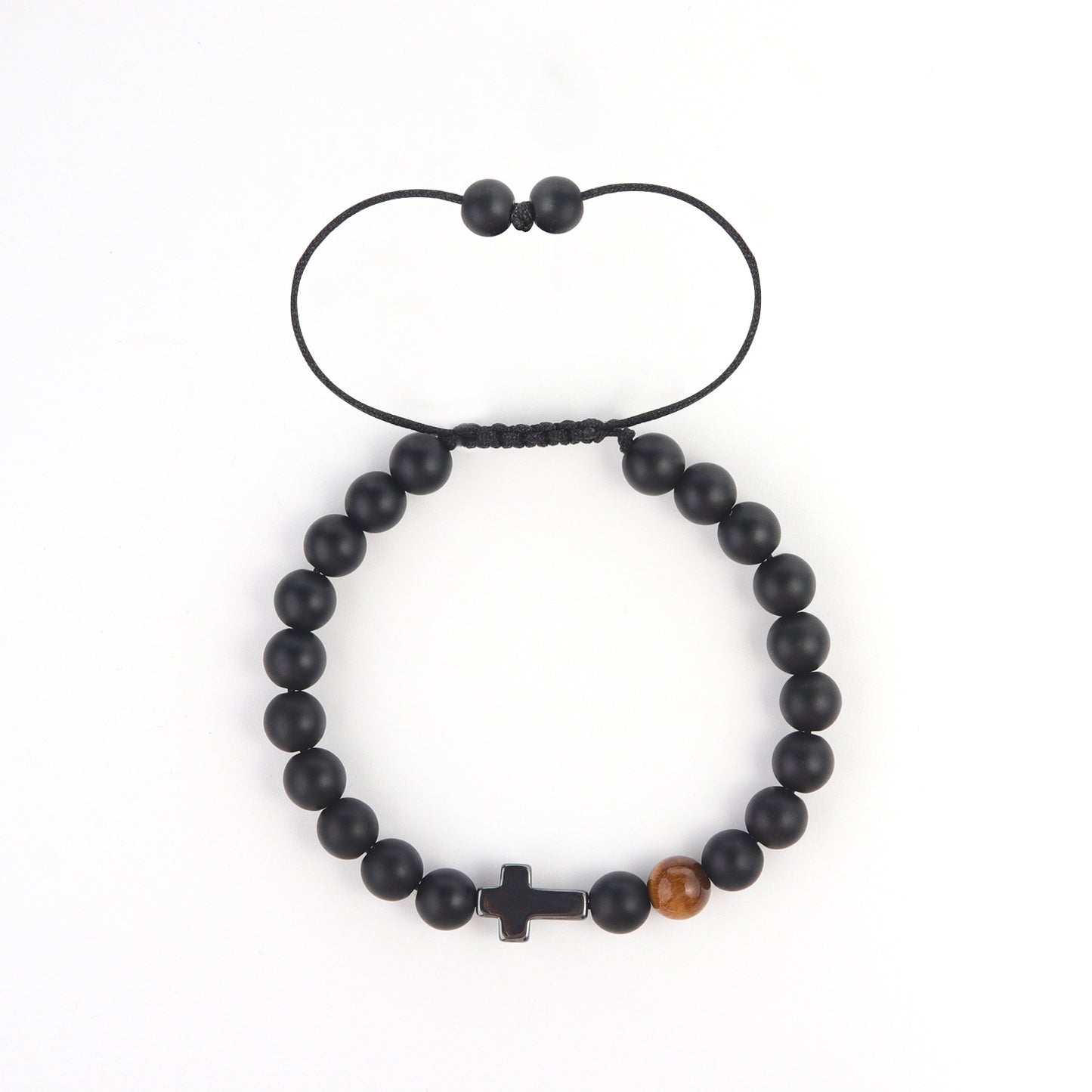 1 Piece Retro Round Tiger Eye Unisex Bracelets