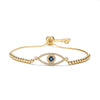 Luxurious Classic Style Commute Eye Copper Zircon Bracelets In Bulk