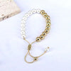 Punk Round Gold Plated Shell Copper Wholesale Bracelets