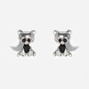 1 Set Cute Cartoon Character Asymmetrical Plating Inlay Brass Zircon 18k Gold Plated Ear Studs