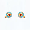 1 Set Cute Cartoon Character Asymmetrical Plating Inlay Brass Zircon 18k Gold Plated Ear Studs