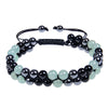 Retro Color Block Agate Beaded Bracelets 1 Piece