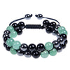 Retro Color Block Agate Beaded Bracelets 1 Piece