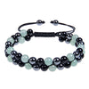 Retro Color Block Agate Beaded Bracelets 1 Piece