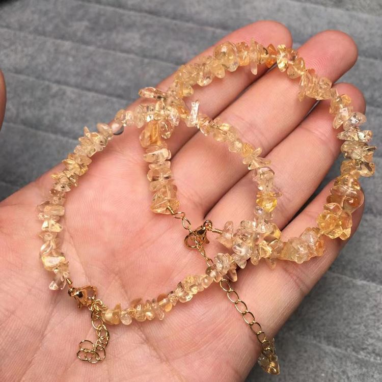 Original Design Geometric Citrine Plating 14k Gold Plated Bracelets