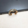 Original Design Geometric Crystal Tourmaline Plating 14k Gold Plated Open Ring