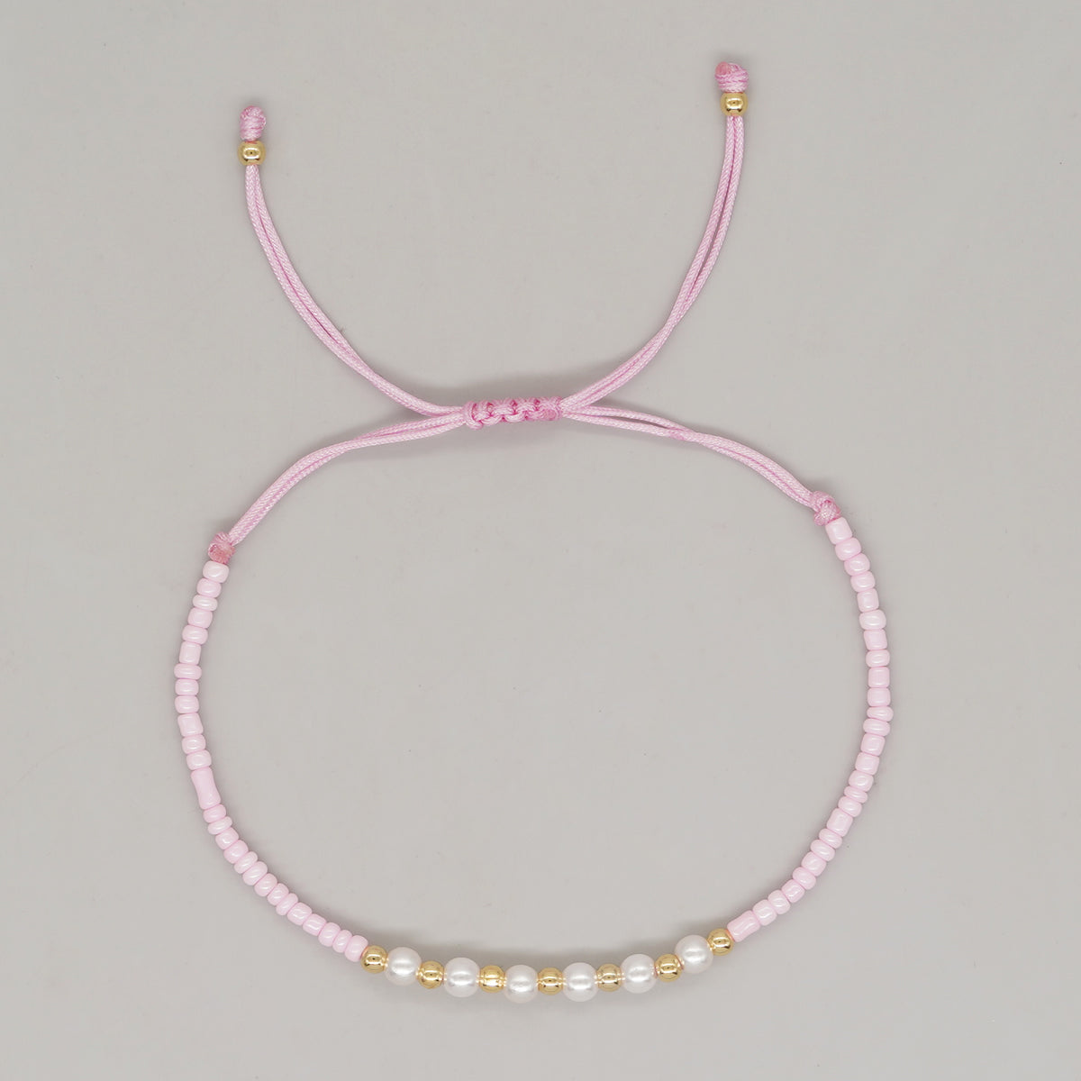 Simple Style Round Beaded Imitation Pearl Copper Wholesale Bracelets