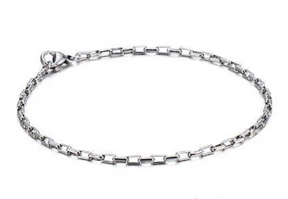 Simple Style Streetwear Geometric 304 Stainless Steel Bracelets In Bulk