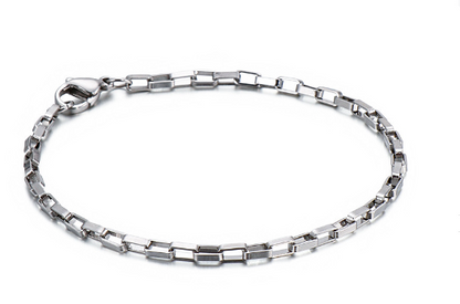 Simple Style Streetwear Geometric 304 Stainless Steel Bracelets In Bulk