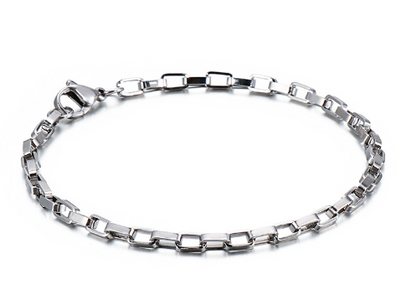 Simple Style Streetwear Geometric 304 Stainless Steel Bracelets In Bulk