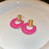 1 Pair Fashion Geometric Alloy Enamel Women's Ear Studs