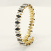 Streetwear Solid Color Stainless Steel Inlay Zircon Bangle