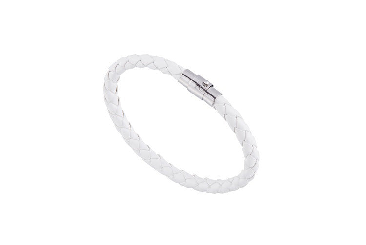 Simple Style Geometric Solid Color Rope Men's Bracelets