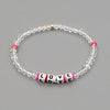 Casual Elegant Love Artificial Crystal Beaded Women's Bracelets