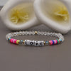 Romantic Simple Style Love Artificial Crystal Soft Clay Beaded Women's Bracelets