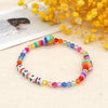 Romantic Simple Style Love Artificial Crystal Soft Clay Beaded Women's Bracelets