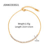 Wholesale Jewelry Simple Style Round Tassel Stainless Steel 18k Gold Plated Anklet