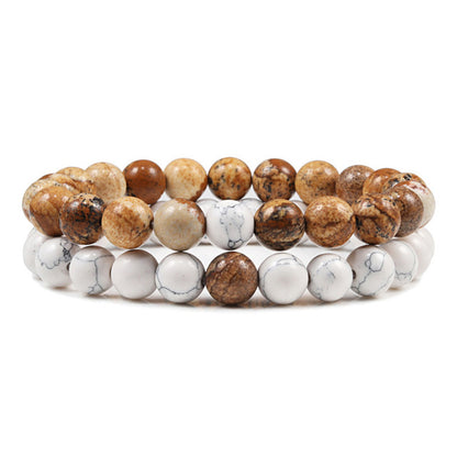 Ethnic Style Geometric Natural Stone Bracelets In Bulk