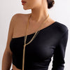 Casual Simple Style Classic Style Lines Copper Long Necklace