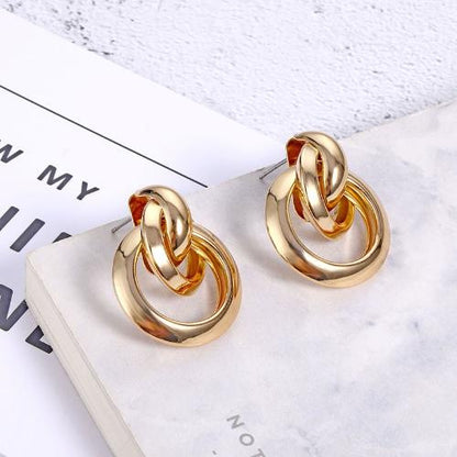 Unisex Fashion Geometric Alloy Artificial Gemstones Earrings Ear Studs Stud Earrings