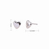 1 Pair Sweet Heart Shape Sterling Silver Plating White Gold Plated Gold Plated Ear Studs