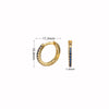 1 Pair Simple Style Circle Sterling Silver Inlay Zircon White Gold Plated Gold Plated Earrings