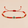 Retro Classic Style Devil's Eye Palm Artificial Crystal Glass Beaded Women's Bracelets