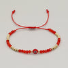 Retro Classic Style Devil's Eye Palm Artificial Crystal Glass Beaded Women's Bracelets