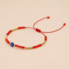 Retro Classic Style Devil's Eye Palm Artificial Crystal Glass Beaded Women's Bracelets