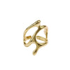 Simple Style Korean Style Asymmetrical Irregular Alloy Plating Hollow Out Gold Plated Silver Plated Women's Rings