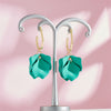 1 Pair Casual Vacation Petal Stoving Varnish Arylic Drop Earrings