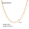 Ins Style Stainless Steel Plating 18k Gold Plated Necklace