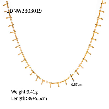 Ins Style Stainless Steel Plating 18k Gold Plated Necklace