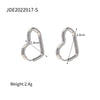 1 Pair Vintage Style C Shape U Shape Heart Shape Plating 304 Stainless Steel Imitation Pearl Earrings