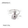 Wholesale Jewelry Casual Classic Style Geometric 304 Stainless Steel Plating Rings Earrings Necklace