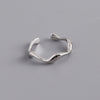 Wholesale Modern Style Geometric Sterling Silver Open Ring