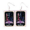 Cartoon Style Cat Arylic Printing Women's Drop Earrings