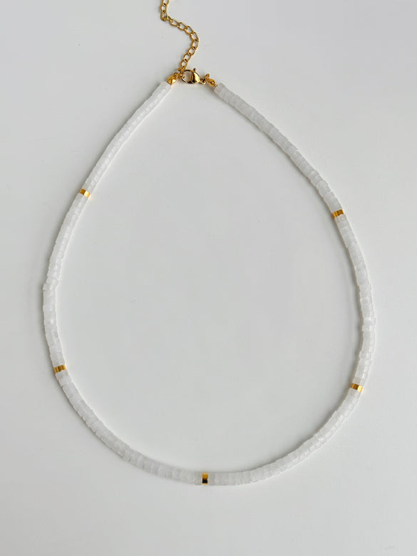 Ig Style Natural Stone Beaded Necklace