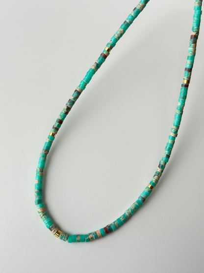 Ig Style Natural Stone Beaded Necklace