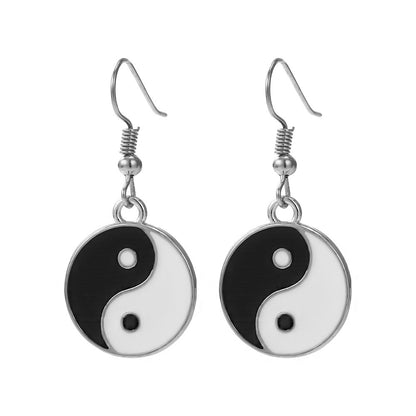 Novelty Gossip Alloy Enamel Metal Women's Drop Earrings