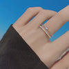 Casual Simple Style Crown Copper Plating Inlay Zircon Silver Plated Open Ring