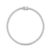 Wholesale Elegant Classic Style Round Sterling Silver Inlay Zircon Bracelets