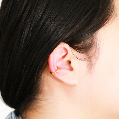 1 Pair Simple Style C Shape Plating Copper 18k Gold Plated Ear Clips