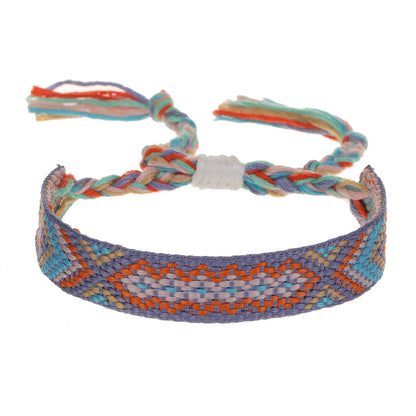 Ethnic Style Geometric Polyester Cotton Knitting Unisex Bracelets