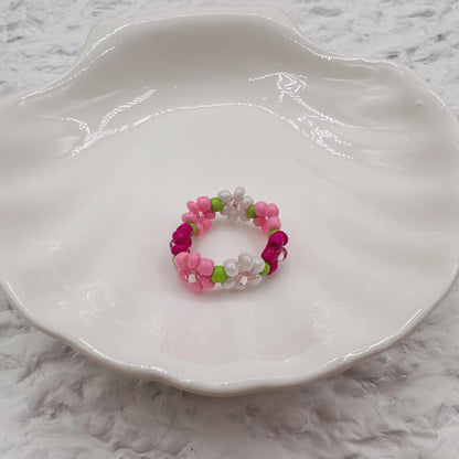 Sweet Flower Seed Bead Women's Rings