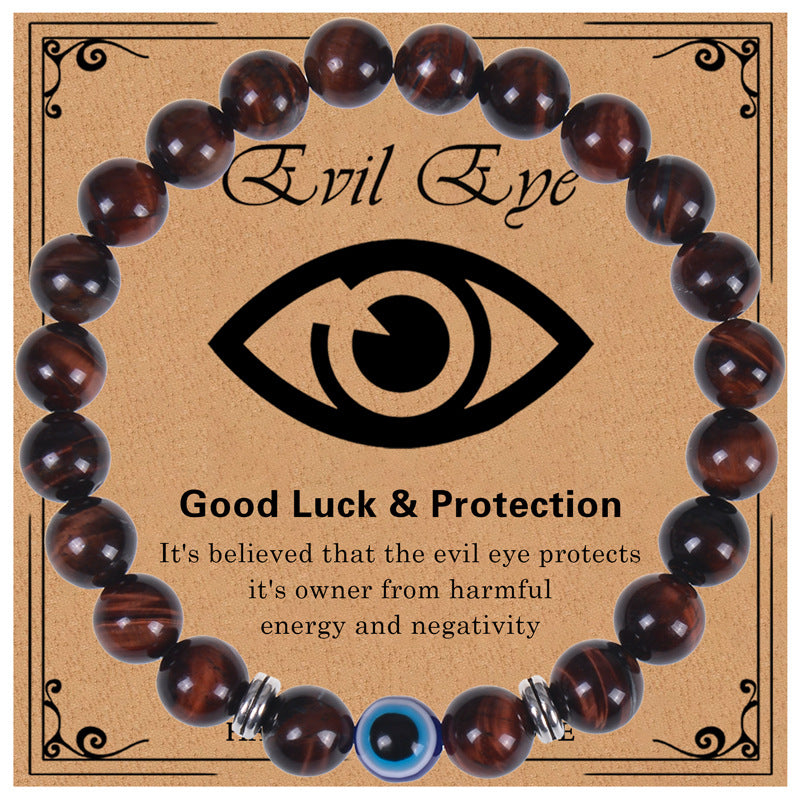 Ethnic Style Devil'S Eye Natural Stone Beaded Bracelets