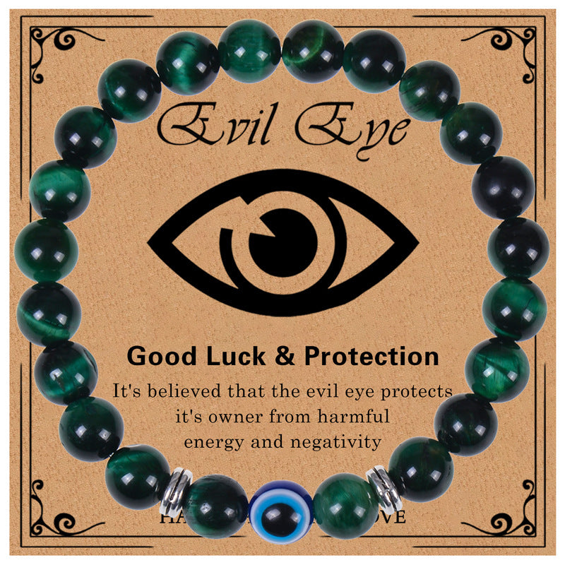 Ethnic Style Devil'S Eye Natural Stone Beaded Bracelets