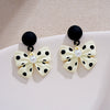 Modern Style Sweet Bow Knot Imitation Pearl Alloy Plating Women's Drop Earrings